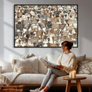 Abstract Longhorn Wall Art Canvas Print - Cow Animal Drawing by MyGreatCanvas | Canvas Wall Art Prints | Photo Prints & Wall Decor