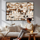 Large Longhorn Wall Art Canvas Print - Abstract Cow Animal by MyGreatCanvas | Canvas Wall Art Prints | Photo Prints & Wall Decor