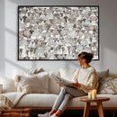Abstract Texas Cow Wall Art Canvas Print - Farm Longhorn by MyGreatCanvas | Canvas Wall Art Prints | Photo Prints & Wall Decor
