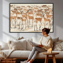 Gazelle Wall Art Canvas Print - Abstract Antelope Wall Art by MyGreatCanvas | Canvas Wall Art Prints | Photo Prints & Wall Decor
