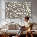Abstract Zebra Wall Art Canvas Print for Farmhouse Decor by MyGreatCanvas | Canvas Wall Art Prints | Photo Prints & Wall Decor