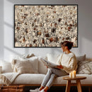Abstract Longhorn Wall Art Canvas Print - Farm Animal by MyGreatCanvas | Canvas Wall Art Prints | Photo Prints & Wall Decor