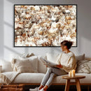 Farmhouse Bighorn Sheep Wall Art Canvas Print - Abstract by MyGreatCanvas | Canvas Wall Art Prints | Photo Prints & Wall Decor