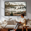 Snowy Mountain Landscape Wall Art Canvas Print, Alpine Pine by MyGreatCanvas | Canvas Wall Art Prints | Photo Prints & Wall Decor
