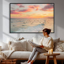 Sunset Beach Wall Art Canvas Print – Soft Coastal by MyGreatCanvas | Canvas Wall Art Prints | Photo Prints & Wall Decor