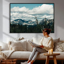 Mountain Forest Wall Art Canvas Print, Alpine Pine Tree by MyGreatCanvas | Canvas Wall Art Prints | Photo Prints & Wall Decor