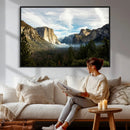 Yosemite Valley Mountain Wall Art Canvas Print, Granite by MyGreatCanvas | Canvas Wall Art Prints | Photo Prints & Wall Decor