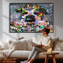 Graffiti Dog Wall Art Decor for Teen Bedroom - Abstract by MyGreatCanvas | Canvas Wall Art Prints | Photo Prints & Wall Decor
