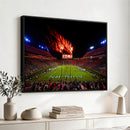 Auburn Stadium Wall Art Canvas Print, College Football Night