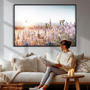 Lavender Field Wall Art Canvas Print, Butterfly Floral by MyGreatCanvas | Canvas Wall Art Prints | Photo Prints & Wall Decor