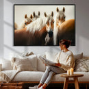 Wild Horse Herd Wall Art Canvas Print, Natural Horse by MyGreatCanvas | Canvas Wall Art Prints | Photo Prints & Wall Decor