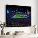 Ole Miss Rebels Vaught Hemingway Stadium Wall Art Canvas