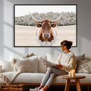 Texas Longhorn Bull Wall Art Canvas Print, Rustic Western by MyGreatCanvas | Canvas Wall Art Prints | Photo Prints & Wall Decor
