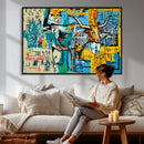 Basquiat Style Bird Bull Graffiti Wall Art Canvas Print, by MyGreatCanvas | Canvas Wall Art Prints | Photo Prints & Wall Decor