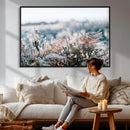 Frosted Fern Wall Art Canvas Print, Soft Winter Botanical by MyGreatCanvas | Canvas Wall Art Prints | Photo Prints & Wall Decor