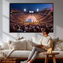 Oklahoma Memorial Stadium Wall Art Canvas Print – Oklahoma