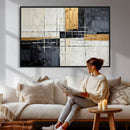 Gold Abstract Wall Art Canvas Print, Modern Luxury Geometric by MyGreatCanvas | Canvas Wall Art Prints | Photo Prints & Wall Decor