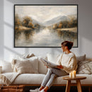 Abstract Landscape Wall Art Canvas Print, Modern Lake by MyGreatCanvas | Canvas Wall Art Prints | Photo Prints & Wall Decor