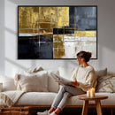 Gold Navy Abstract Wall Art Canvas Print, Modern Luxury by MyGreatCanvas | Canvas Wall Art Prints | Photo Prints & Wall Decor