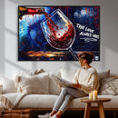 Red Wine Splash Abstract Wall Art Canvas Print, Modern Wine by MyGreatCanvas | Canvas Wall Art Prints | Photo Prints & Wall Decor