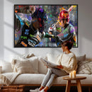 Graffiti Baseball Player Street Art Wall Art Canvas Print by MyGreatCanvas | Canvas Wall Art Prints | Photo Prints & Wall Decor
