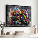 Graffiti American Football Helmet Street Art Wall Art Canvas