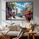 London City Street Wall Art Canvas Print, Big Ben & Red Bus by MyGreatCanvas | Canvas Wall Art Prints | Photo Prints & Wall Decor