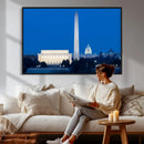 Washington DC Skyline Wall Art Canvas Print – Lincoln by MyGreatCanvas | Canvas Wall Art Prints | Photo Prints & Wall Decor