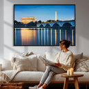 Washington DC Wall Art Canvas Print – Lincoln Memorial Night by MyGreatCanvas | Canvas Wall Art Prints | Photo Prints & Wall Decor