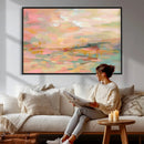 Abstract Pastel Landscape Wall Art Canvas Print – Soft Pink by MyGreatCanvas | Canvas Wall Art Prints | Photo Prints & Wall Decor