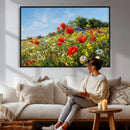 Wildflower Meadow Wall Art Canvas Print – Colorful Poppy and by MyGreatCanvas | Canvas Wall Art Prints | Photo Prints & Wall Decor