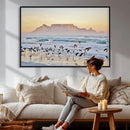 Seagulls Over Ocean Wall Art Canvas Print – Coastal Beach by MyGreatCanvas | Canvas Wall Art Prints | Photo Prints & Wall Decor
