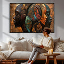 Abstract Afro American Women Wall Art Canvas Print by MyGreatCanvas | Canvas Wall Art Prints | Photo Prints & Wall Decor