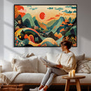 Yayoi Kusama Boho Mountain Landscape Large Wall Art, by MyGreatCanvas | Canvas Wall Art Prints | Photo Prints & Wall Decor