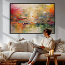 Colorful Abstract Canvas Wall Art — Large Textured Oil by MyGreatCanvas | Canvas Wall Art Prints | Photo Prints & Wall Decor