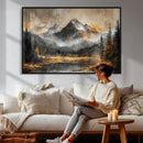 Mountain Lake Canvas Wall Art — Rustic Forest Landscape by MyGreatCanvas | Canvas Wall Art Prints | Photo Prints & Wall Decor