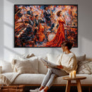 Jazz Band Canvas Wall Art — Jazz Club Singer Saxophone Print by MyGreatCanvas | Canvas Wall Art Prints | Photo Prints & Wall Decor