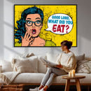 Pop Art Print Bathroom Sign Wall Art Canvas Print — Funny by MyGreatCanvas | Canvas Wall Art Prints | Photo Prints & Wall Decor