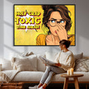 Pop Art Print Bathroom Sign Wall Art Canvas Print — Funny by MyGreatCanvas | Canvas Wall Art Prints | Photo Prints & Wall Decor