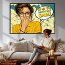 Pop Art Print Bathroom Sign Wall Art Canvas Print — Funny by MyGreatCanvas | Canvas Wall Art Prints | Photo Prints & Wall Decor