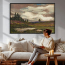 Gustav Macoun Heathland Canvas Print, Czech Landscape Oil by MyGreatCanvas | Canvas Wall Art Prints | Photo Prints & Wall Decor