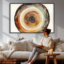Natural Wood Slice Wall Art Canvas Print, Tree Ring Wall by MyGreatCanvas | Canvas Wall Art Prints | Photo Prints & Wall Decor