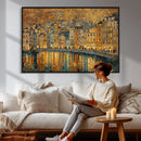 Gustav Klimt Golden Cityscape Wall Art Canvas Print, Framed by MyGreatCanvas | Canvas Wall Art Prints | Photo Prints & Wall Decor