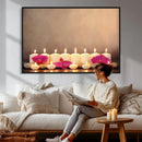 Spa Candles Orchid Canvas Print | Zen Wellness Relaxation by MyGreatCanvas | Canvas Wall Art Prints | Photo Prints & Wall Decor