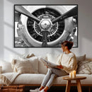 Vintage Propeller Plane Wall Art Canvas Print, Black and by MyGreatCanvas | Canvas Wall Art Prints | Photo Prints & Wall Decor