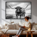 Texas Longhorn Canvas Wall Art Western Bull Desert Moody by MyGreatCanvas | Canvas Wall Art Prints | Photo Prints & Wall Decor