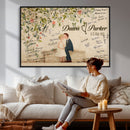 Wedding Guest Book Alternative Wall Art Canvas Print, Personalized Wedding Signature Poster, Custom Couple Photo Guestbook Canvas by MyGreatCanvas | Canvas Wall Art Prints | Photo Prints & Wall Decor