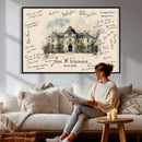Wedding Guest Book Alternative Wall Art Canvas Print, Personalized Wedding Signature Poster, Custom Couple Photo Guestbook Canvas by MyGreatCanvas | Canvas Wall Art Prints | Photo Prints & Wall Decor