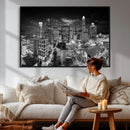 Charlotte Skyline Canvas Wall Art Print – North Carolina Cityscape Photography Print by MyGreatCanvas | Canvas Wall Art Prints | Photo Prints & Wall Decor