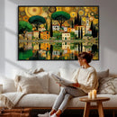Gustav Klimt Golden Cityscape Wall Art Canvas Print, by MyGreatCanvas | Canvas Wall Art Prints | Photo Prints & Wall Decor
